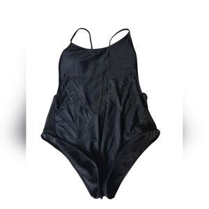 SHEIN Black One Piece Swimwear with Sleek Design